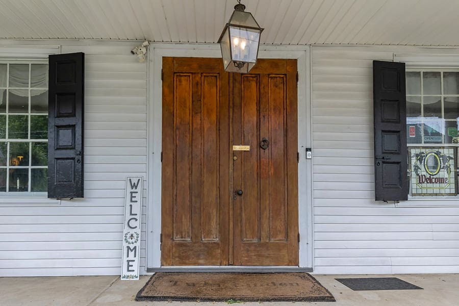 welcome sign at Churchtown bed and breakfast